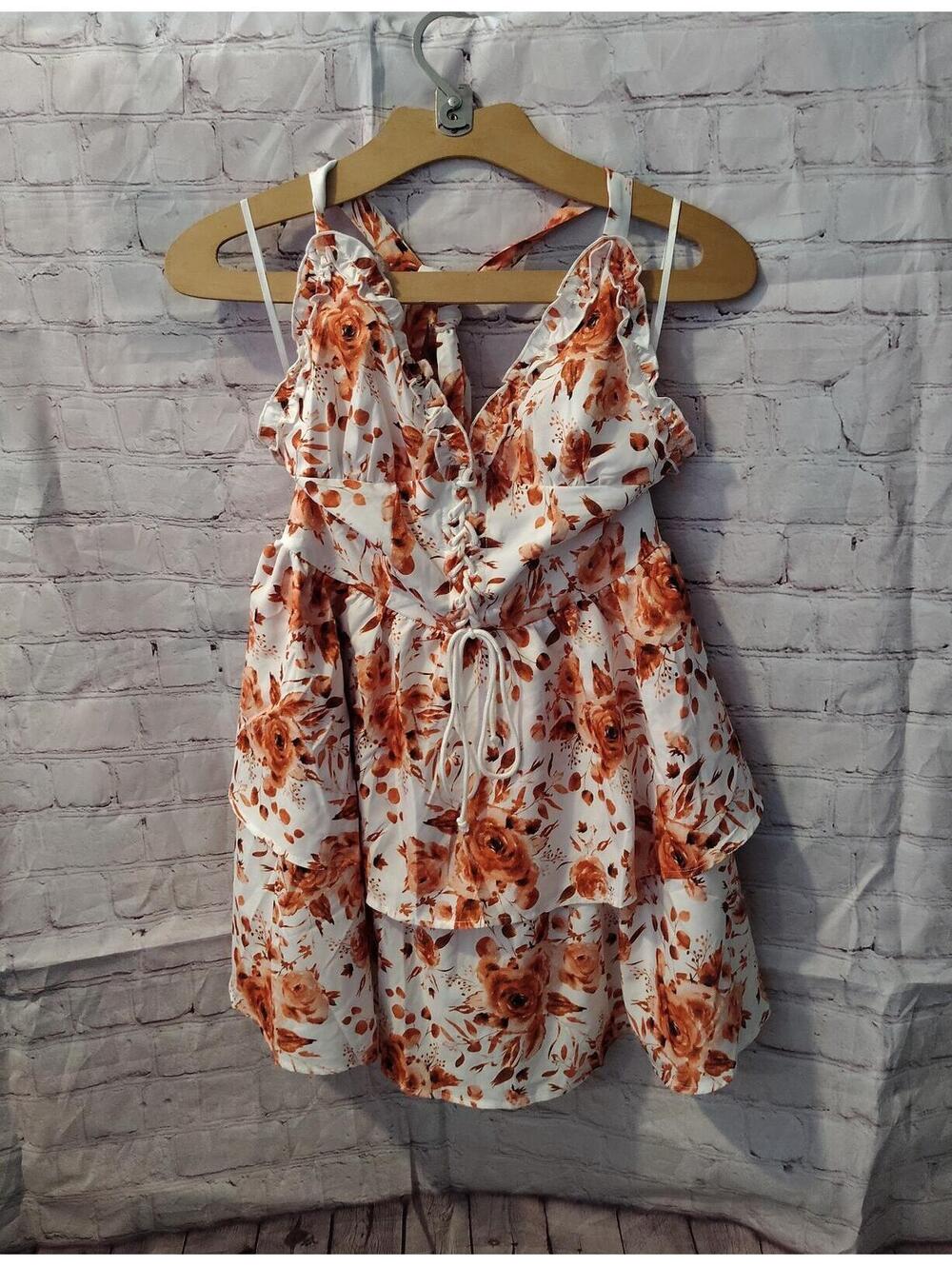Shein Adorable Halter Dress size Medium